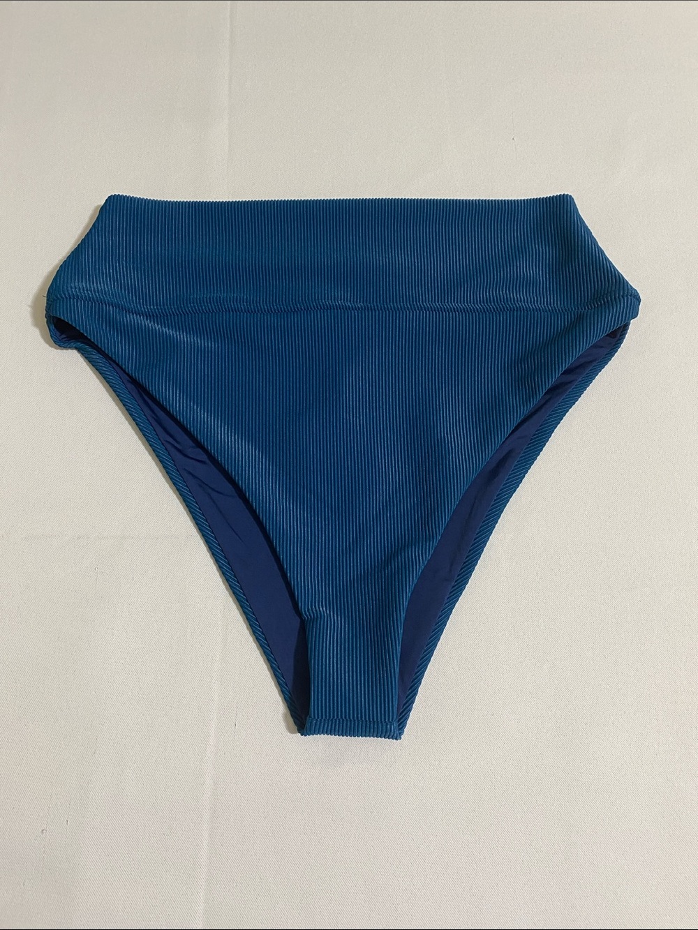 BEACH RIOT by Free People Gulf Coast Ribbed Hi-Rise Bikini Bottom Women's Size S